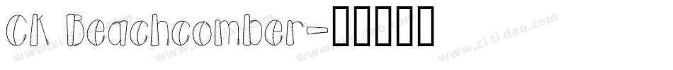 CK Beachcomber字体转换